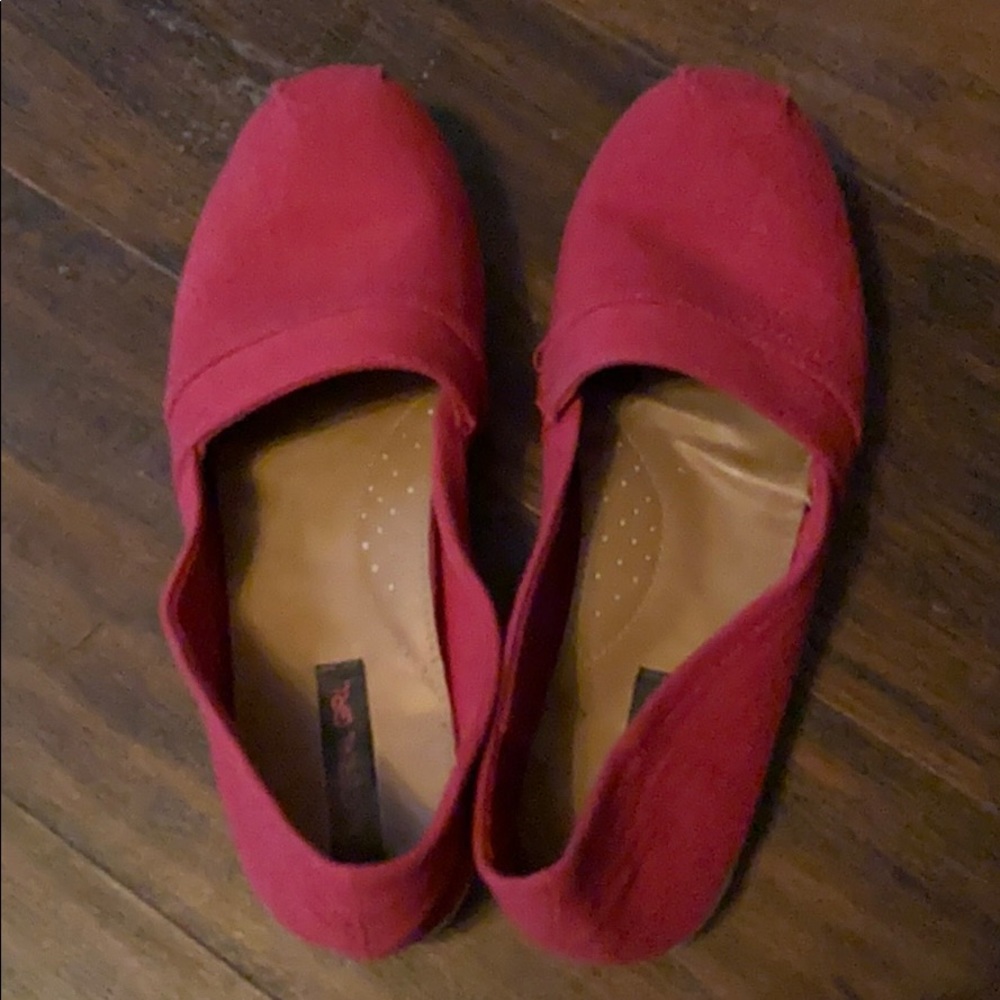 Red Slip On Shoes